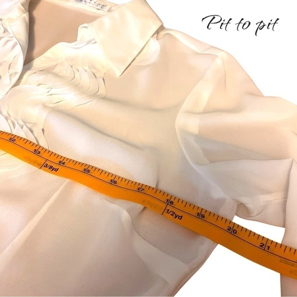 Précis Petite (UK) Delicate White Ruffle Blouse - Picture 5 of 10